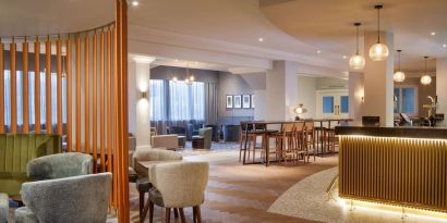 Lobby and lounge at DoubleTree By Hilton London Elstree.