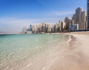 Beach access at Hilton Dubai The Walk.