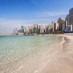 Beach access at Hilton Dubai The Walk.