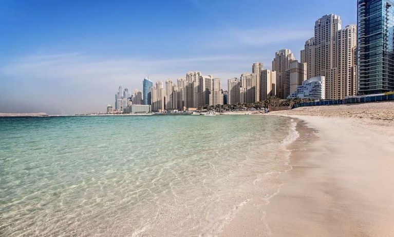 Beach access at Hilton Dubai The Walk.