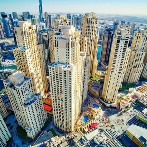City views at Hilton Dubai The Walk.