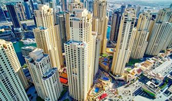 City views at Hilton Dubai The Walk.