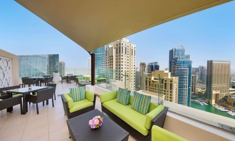 Rooftpo terrace at Hilton Dubai The Walk.