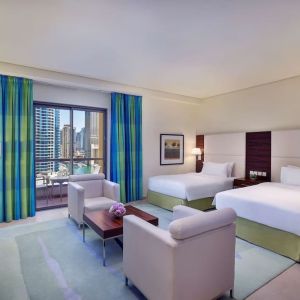 Day use room with queen beds at Hilton Dubai The Walk.