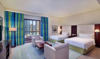 Day use room with queen beds at Hilton Dubai The Walk.