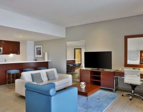 Day use room with king bed at Hilton Dubai The Walk.