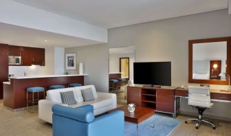 Day use room with king bed at Hilton Dubai The Walk.