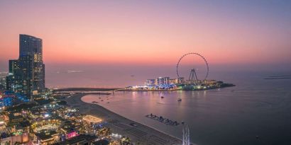 City views at Hilton Dubai The Walk.