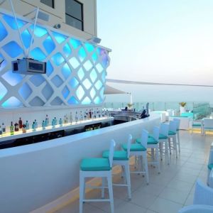 Rooftpo terrace at Hilton Dubai The Walk.