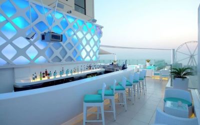 Rooftpo terrace at Hilton Dubai The Walk.