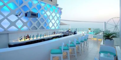 Rooftpo terrace at Hilton Dubai The Walk.