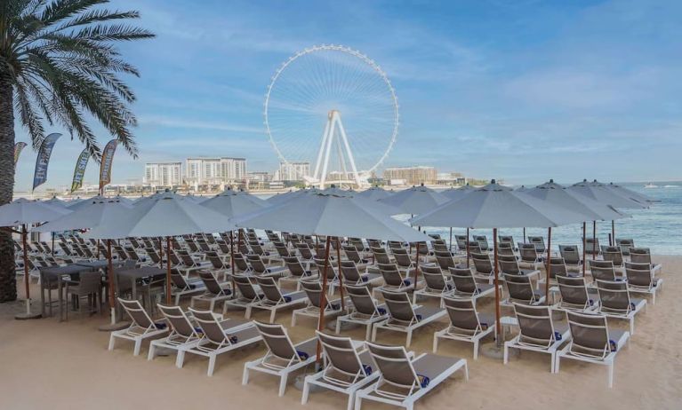 Beach access at Hilton Dubai The Walk.
