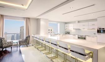 Bar seating at Hilton Dubai The Walk.