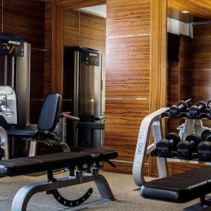 Fitness center at Hilton Dubai The Walk.