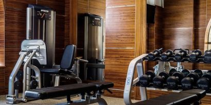 Fitness center at Hilton Dubai The Walk.