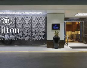 Hilton hotel entrance at Hilton Dubai The Walk.