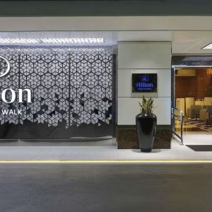 Hilton hotel entrance at Hilton Dubai The Walk.