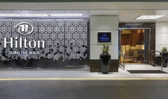 Hilton hotel entrance at Hilton Dubai The Walk.