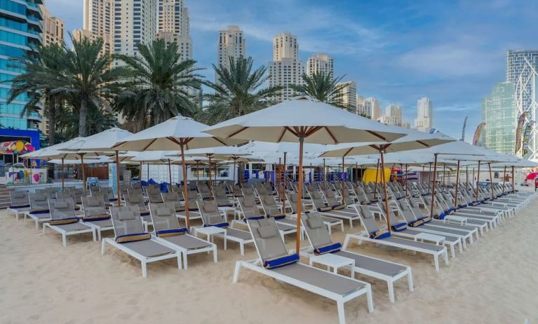 Beach access at Hilton Dubai The Walk.