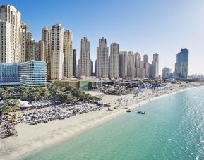 Beach access at Hilton Dubai The Walk.