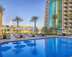 Outdoor pool at Hilton Dubai The Walk.