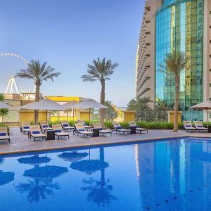 Outdoor pool at Hilton Dubai The Walk.