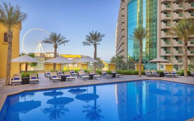 Outdoor pool at Hilton Dubai The Walk.
