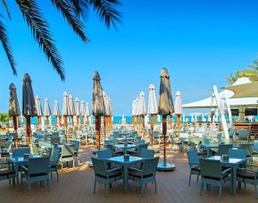 Outdoor dining at Hilton Dubai The Walk.