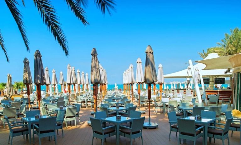 Outdoor dining at Hilton Dubai The Walk.
