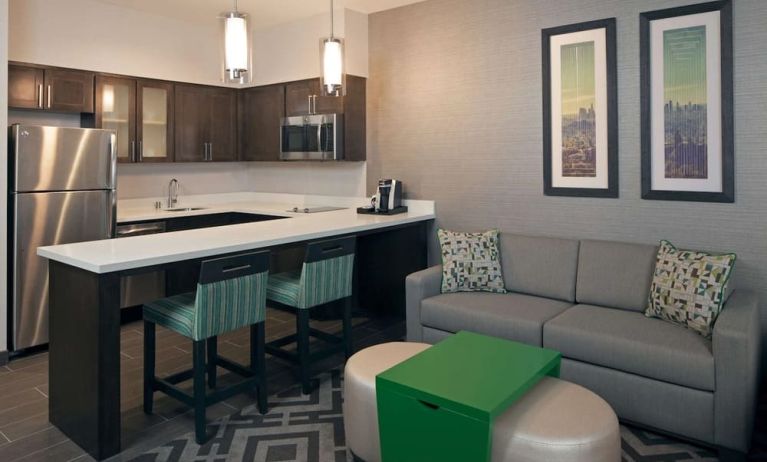 Kitchen available at Homewood Suites By Hilton Los Angeles International Airport.