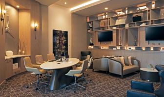 Work space at Homewood Suites By Hilton Los Angeles International Airport.