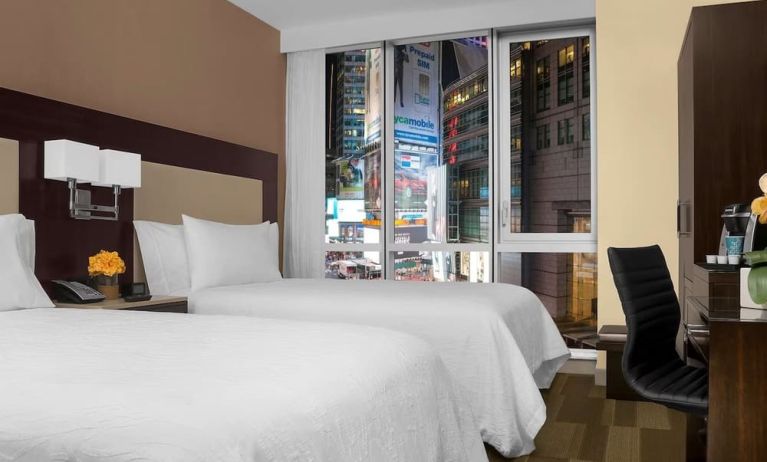 Day use twin room at Hilton Garden Inn New York/Times Square Central.