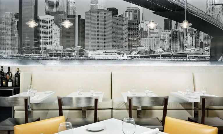 Dining area at Hilton Garden Inn New York/Times Square Central.