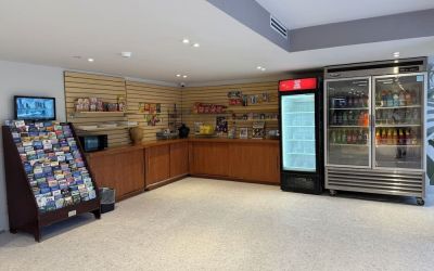 Snack bar at The Harrison Hotel Downtown Hollywood.