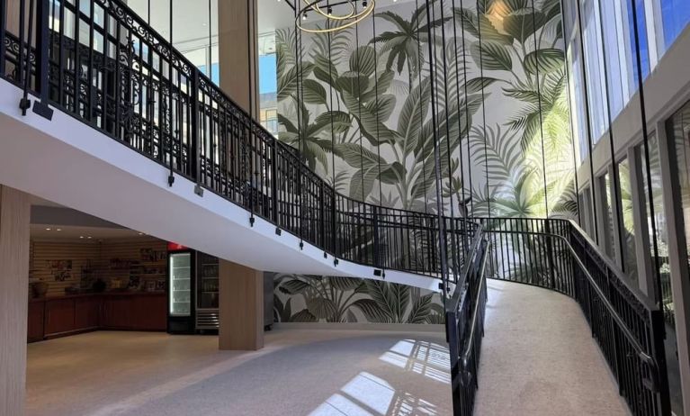 Stairway at The Harrison Hotel Downtown Hollywood.