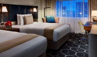 Day use twin room with work desk at Royal Sonesta Houston Galleria.