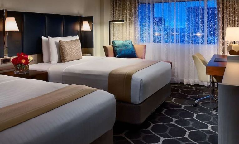 Day use twin room with work desk at Royal Sonesta Houston Galleria.