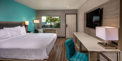 Day use room with work desk at Travelodge LAX By Wyndham.