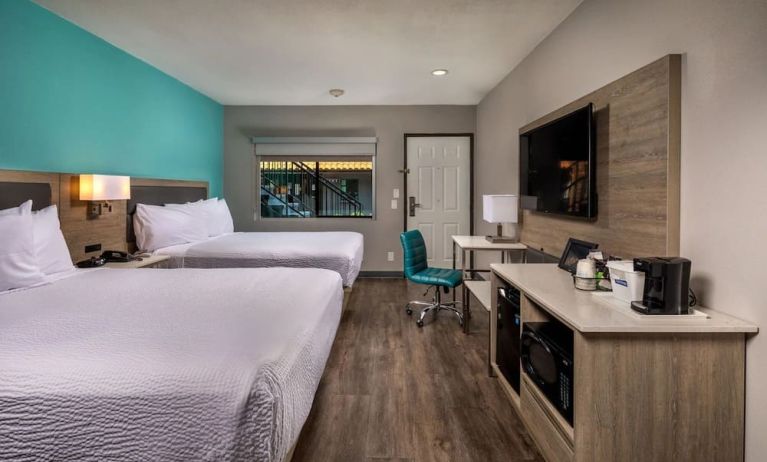 Day use twin room with work desk at Travelodge LAX By Wyndham.