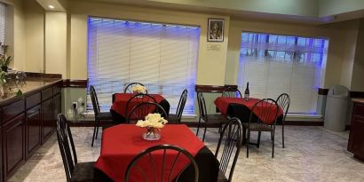 Dining area at Casa Rosa Inn.