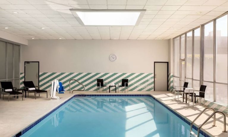 Indoor pool at DoubleTree By Hilton Fort Worth South.