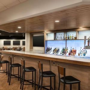 Hotel bar at DoubleTree By Hilton Fort Worth South.
