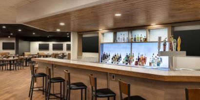 Hotel bar at DoubleTree By Hilton Fort Worth South.