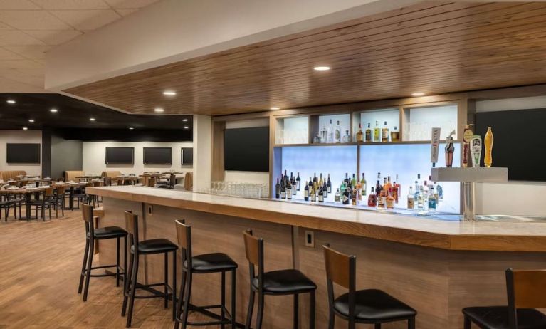 Hotel bar at DoubleTree By Hilton Fort Worth South.