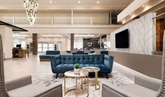 Lobby seating at DoubleTree By Hilton Fort Worth South.