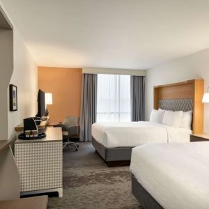 Queen beds at DoubleTree By Hilton Fort Worth South.