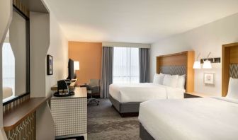 Queen beds at DoubleTree By Hilton Fort Worth South.