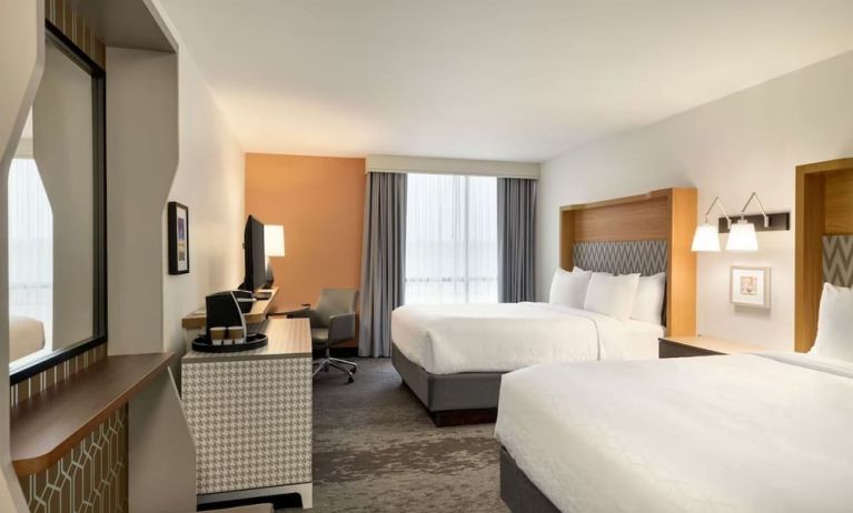 Queen beds at DoubleTree By Hilton Fort Worth South.