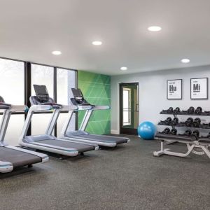 Fitness center at DoubleTree By Hilton Fort Worth South.