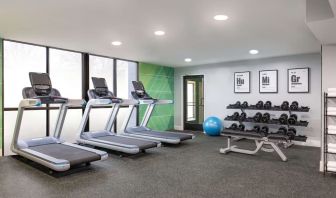 Fitness center at DoubleTree By Hilton Fort Worth South.